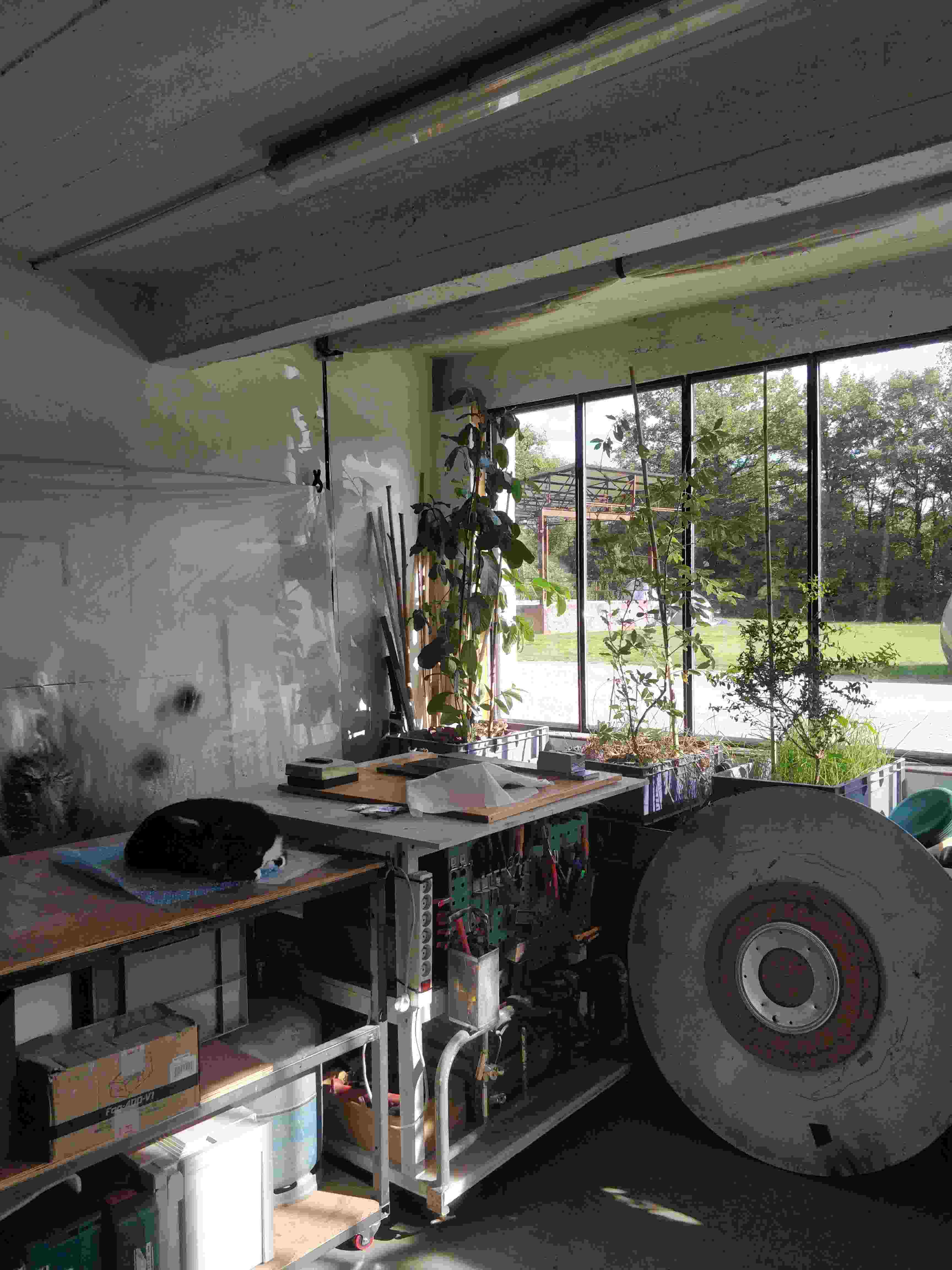 Photo depuis un atelier de la poeterie